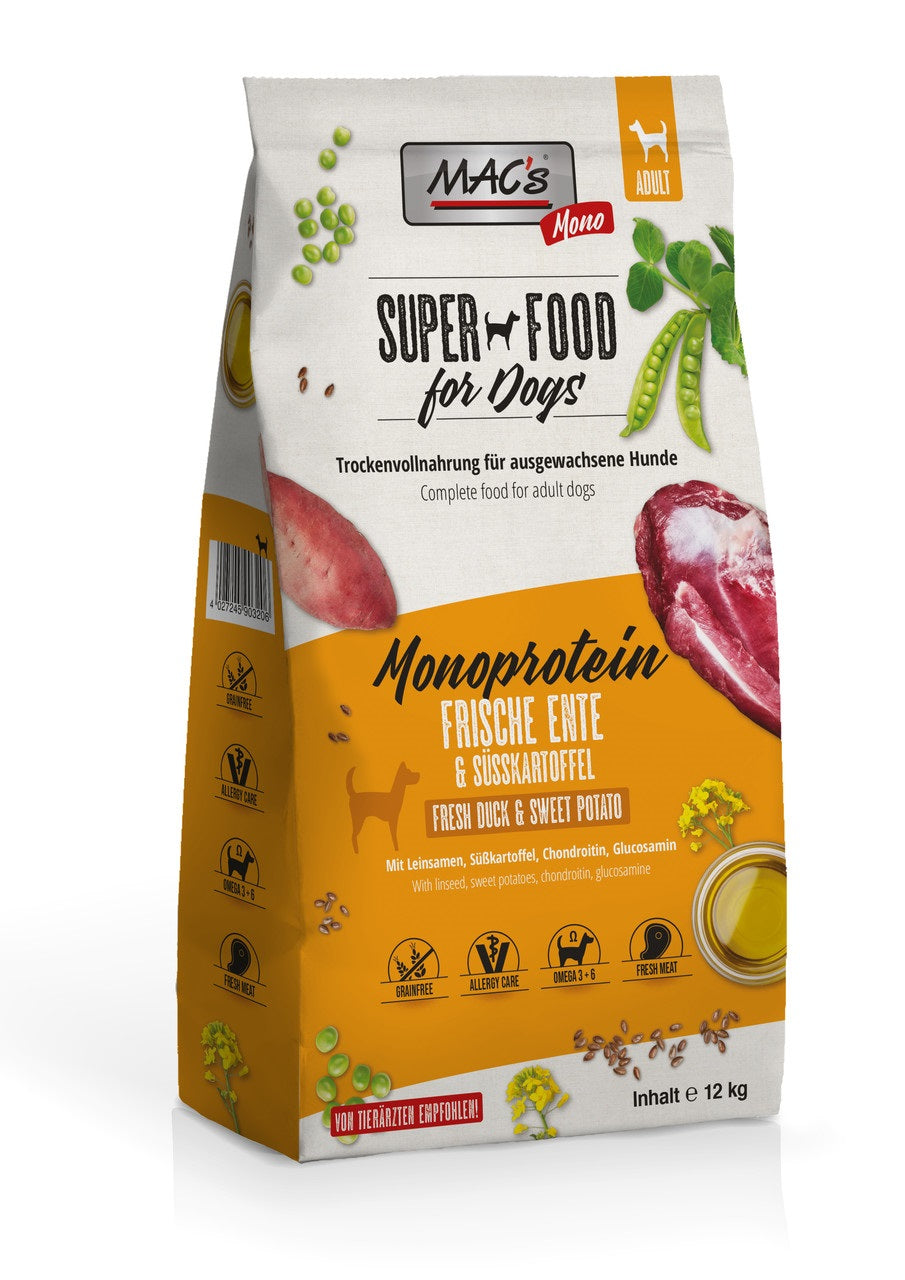 MAC's Kacsa Monoprotein Szárazeledel 12kg